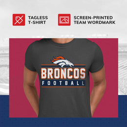 Denver Broncos NFL Adult MVP True Fan T-Shirt - Charcoal