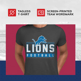 Detroit Lions NFL Adult MVP True Fan T-Shirt - Charcoal