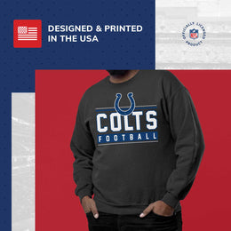 Indianapolis Colts NFL Adult True Fan Crewneck Sweatshirt - Charcoal