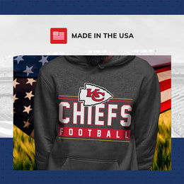 Kansas City Chiefs NFL Adult True Fan Hooded Charcoal Sweatshirt - Charcoal