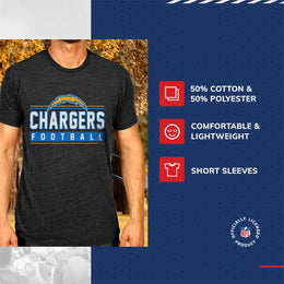 Los Angeles Chargers NFL Adult MVP True Fan T-Shirt - Charcoal