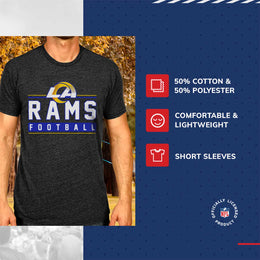 Los Angeles Rams NFL Adult MVP True Fan T-Shirt - Charcoal