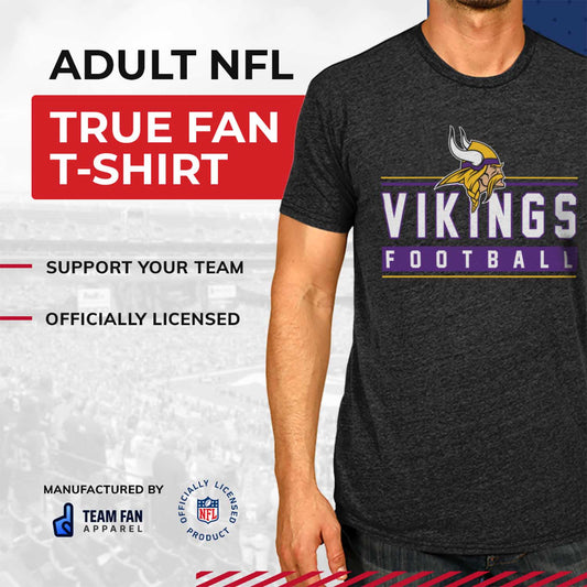 Minnesota Vikings NFL Adult MVP True Fan T-Shirt - Charcoal