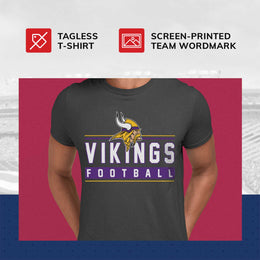 Minnesota Vikings NFL Adult MVP True Fan T-Shirt - Charcoal