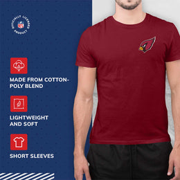 Arizona Cardinals NFL Pro Football Final Countdown Adult Cotton-Poly Short Sleeved T-Shirt For Men & Women - Cardinal