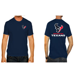 Houston Texans NFL Pro Football Final Countdown Adult Cotton-Poly Short Sleeved T-Shirt For Men & Women - Navy