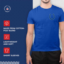 Indianapolis Colts NFL Pro Football Final Countdown Adult Cotton-Poly Short Sleeved T-Shirt For Men & Women - Royal