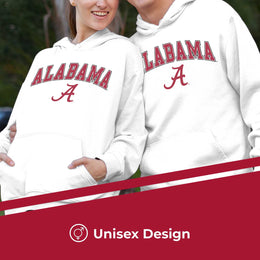 Alabama Crimson Tide Adult Arch & Logo Soft Style Gameday Hooded Sweatshirt - White