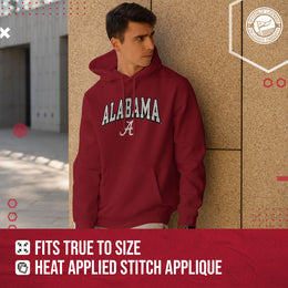 Alabama Crimson Tide NCAA Adult Tackle Twill Hooded Sweatshirt - Crimson