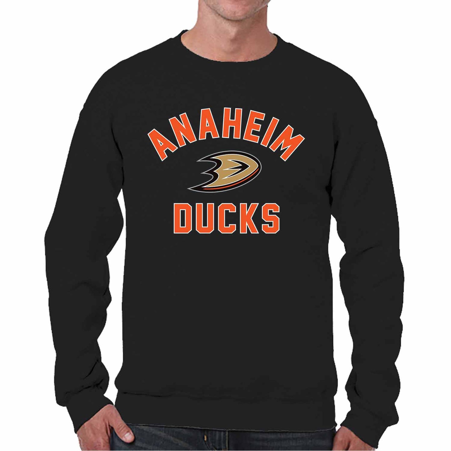 Anaheim Ducks Adult NHL Gameday Crewneck Sweatshirt - Black