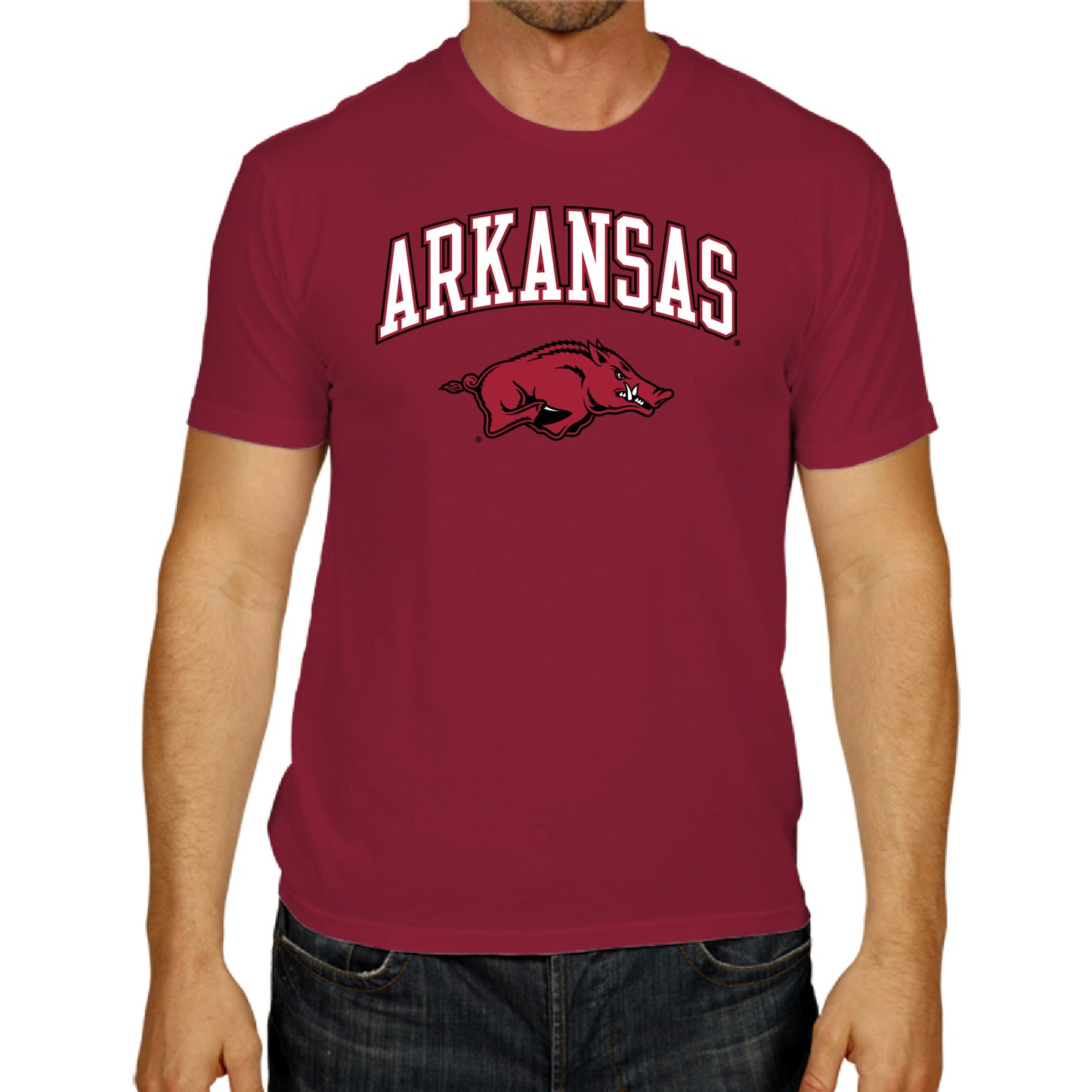 Arkansas Razorbacks NCAA Adult Gameday Cotton T-Shirt - Cardinal