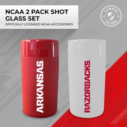 Arkansas Razorbacks College and University 2-Pack Shot Glasses - Team Color