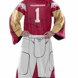 Arkansas Razorbacks NCAA Team Wearable Blanket with Sleeves - Maroon