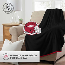 Arkansas Razorbacks NCAA Helmet Super Soft Football Pillow - Cardinal