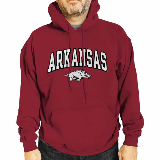 Arkansas Razorbacks NCAA Adult Tackle Twill Hooded Sweatshirt - Cardinal