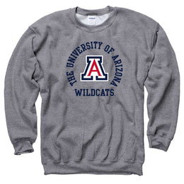 Arizona Wildcats Adult Team Spirit Crewneck - Graphite