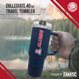 Arizona Wildcats Collegiate 40oz Stainless Steel Travel Tumbler with Handle for Alumni - Navy