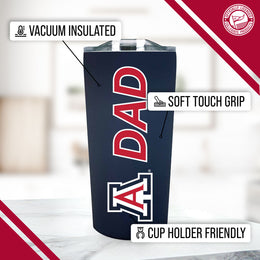 Arizona Wildcats NCAA Stainless Steel Travel Tumbler for Dad - Navy