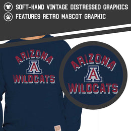 Arizona Wildcats Adult University Crewneck - Navy