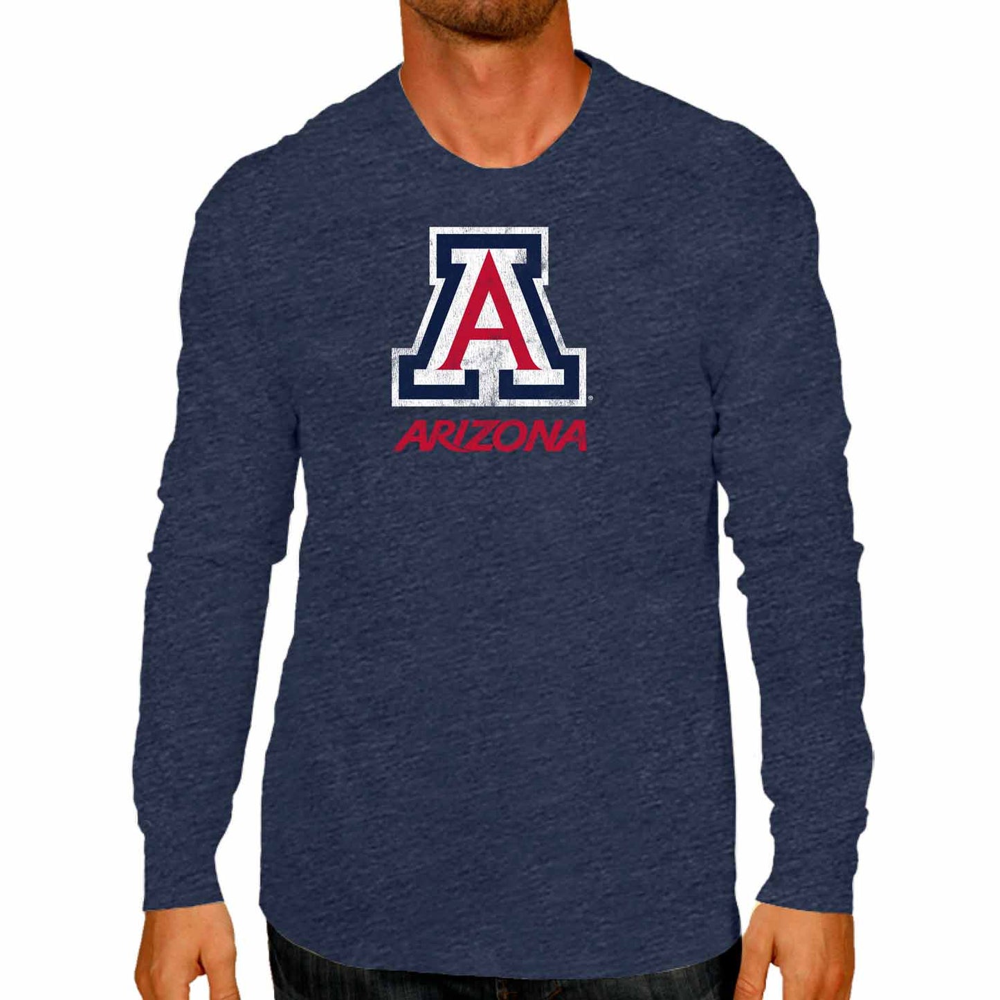 Arizona Wildcats NCAA MVP Adult Long-Sleeve Shirt - Navy