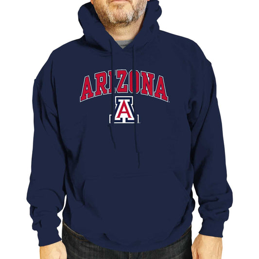 Arizona Wildcats Adult Arch & Logo Soft Style Gameday Hooded Sweatshirt - Navy