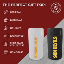 Arizona State Sun Devils College and University 2-Pack Shot Glasses - Team Color