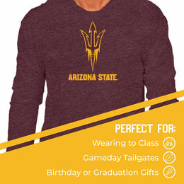 Arizona State Sun Devils NCAA MVP Adult Long-Sleeve Shirt - Maroon