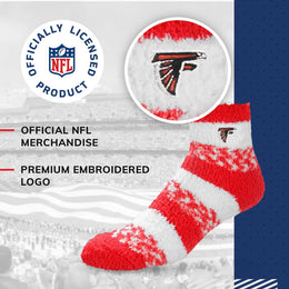 Atlanta Falcons NFL Cozy Soft Slipper Socks - Red