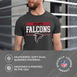 Atlanta Falcons NFL Adult Team Block Tagless T-Shirt - Charcoal