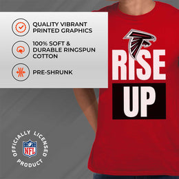 Atlanta Falcons NFL Adult Team Slogan Unisex T-Shirt - Red