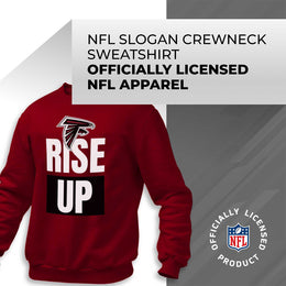 Atlanta Falcons NFL Adult Slogan Crewneck Sweatshirt - Red