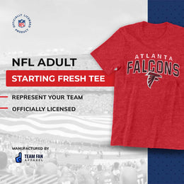 Atlanta Falcons NFL Starting Fresh Short Sleeve Heather T-Shirt - Red