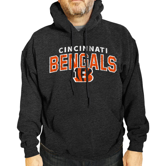 Cincinnati Bengals NFL Adult Unisex Starting Fresh Ultra Soft Fleece Hooded Sweatshirt - Black Heather