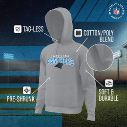 Carolina Panthers NFL Adult Unisex Starting Fresh Ultra Soft Fleece Hooded Sweatshirt - Athletic Heather