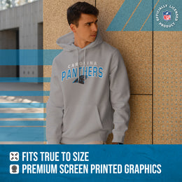 Carolina Panthers NFL Adult Unisex Starting Fresh Ultra Soft Fleece Hooded Sweatshirt - Athletic Heather