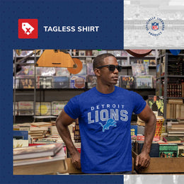 Detroit Lions NFL Starting Fresh Short Sleeve Heather T-Shirt - Royal