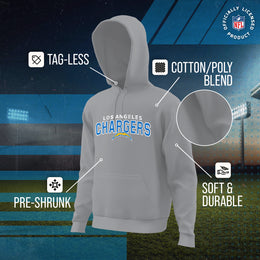 Los Angeles Chargers NFL Adult Unisex Starting Fresh Ultra Soft Fleece Hooded Sweatshirt - White
