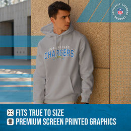 Los Angeles Chargers NFL Adult Unisex Starting Fresh Ultra Soft Fleece Hooded Sweatshirt - White