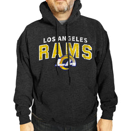 Los Angeles Rams NFL Adult Unisex Starting Fresh Ultra Soft Fleece Hooded Sweatshirt - Black Heather