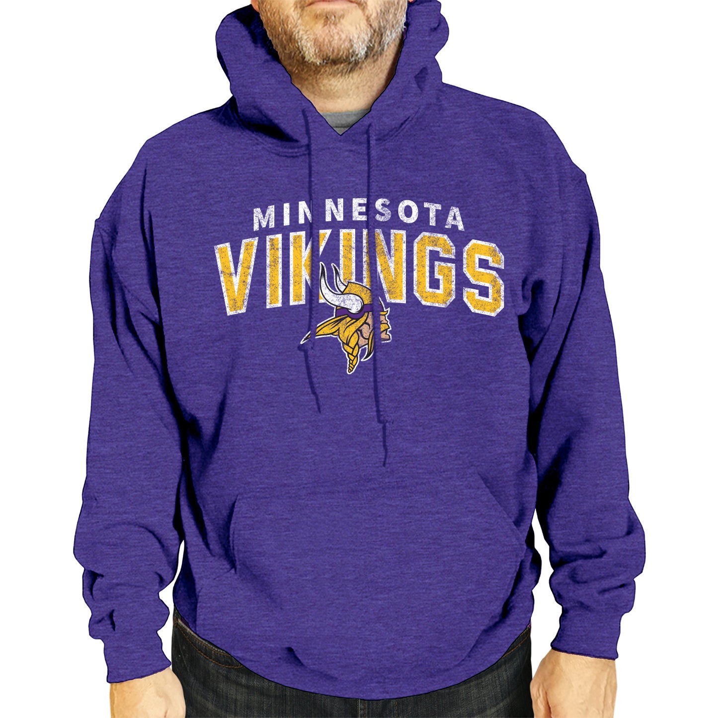 Minnesota Vikings NFL Adult Unisex Starting Fresh Ultra Soft Fleece Hooded Sweatshirt - Purple