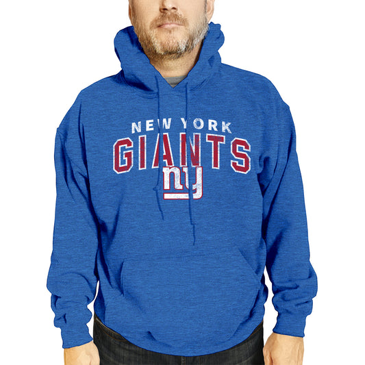 New York Giants NFL Adult Unisex Starting Fresh Ultra Soft Fleece Hooded Sweatshirt - Royal