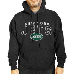 New York Jets NFL Adult Unisex Starting Fresh Ultra Soft Fleece Hooded Sweatshirt - Black Heather