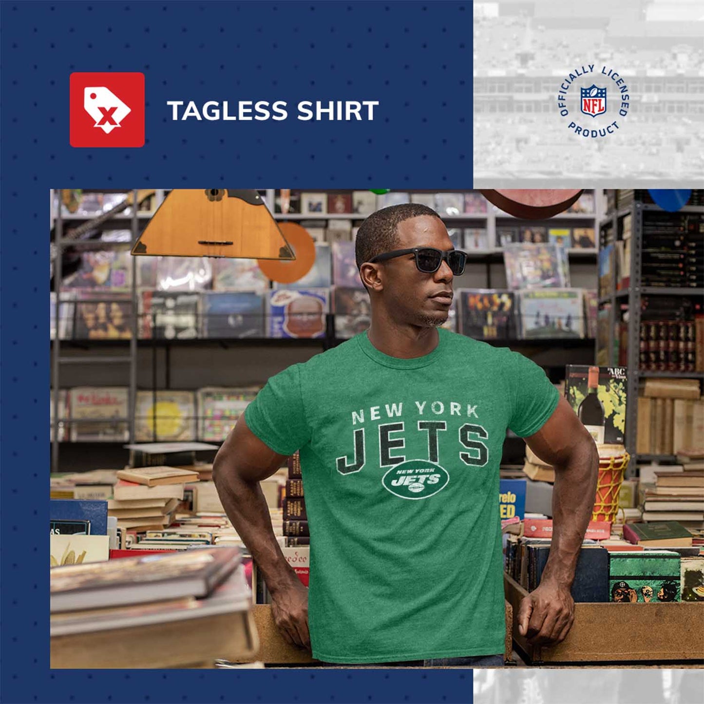 New York Jets NFL Starting Fresh Short Sleeve Heather T-Shirt - Green