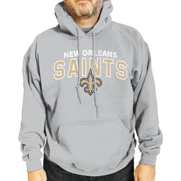 New Orleans Saints NFL Adult Unisex Starting Fresh Ultra Soft Fleece Hooded Sweatshirt - Athletic Heather