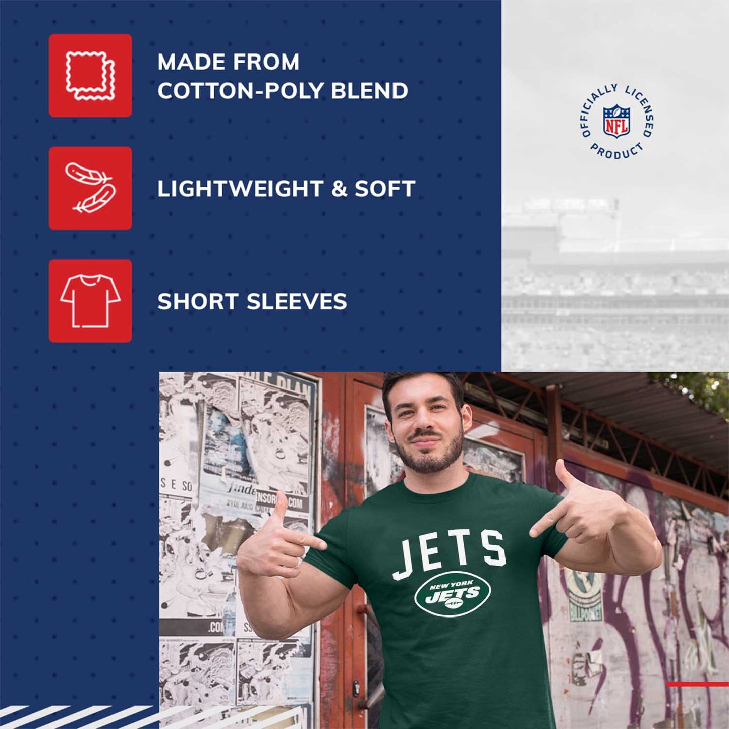 New York Jets NFL Home Team Tee - Forest Green