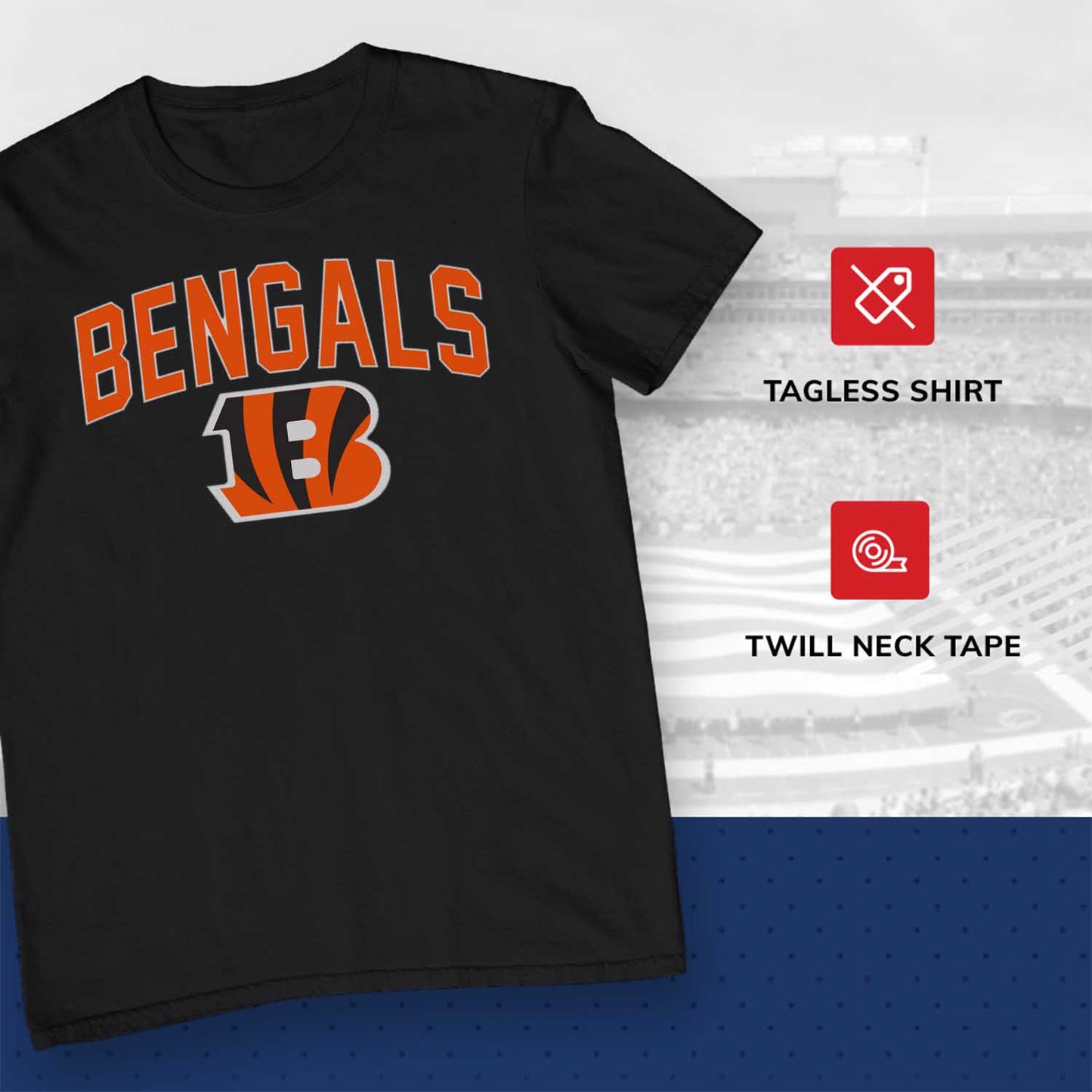 Cincinnati Bengals NFL Home Team Tee - Black