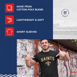 New Orleans Saints NFL Home Team Tee - Black