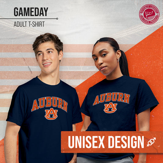 Auburn Tigers NCAA Adult Gameday Cotton T-Shirt - Navy