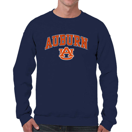 Auburn Tigers Adult Arch & Logo Soft Style Gameday Crewneck Sweatshirt - Navy