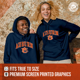 Auburn Tigers Campus Colors Adult Arch & Logo Soft Style Gameday Hooded Sweatshirt  - Navy